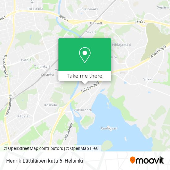 Henrik Lättiläisen katu 6 map