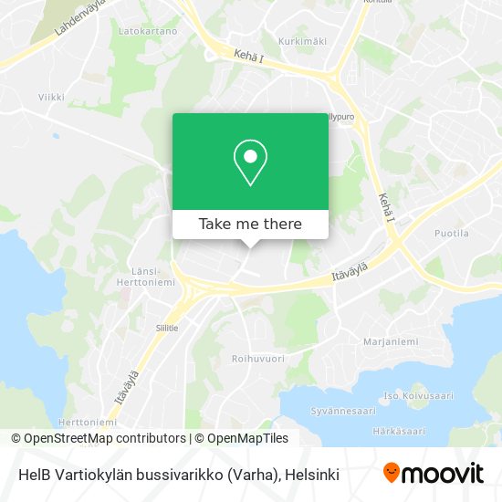 HelB Vartiokylän bussivarikko (Varha) map