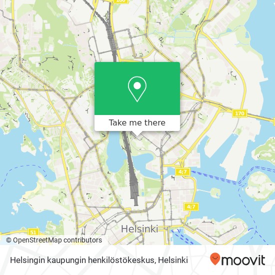 Helsingin kaupungin henkilöstökeskus map