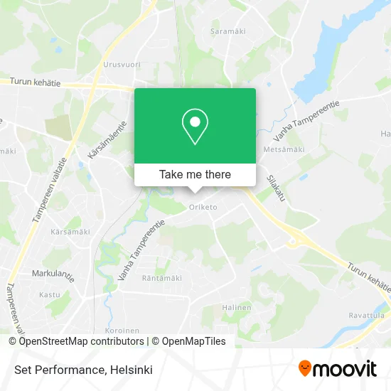 Set Performance map