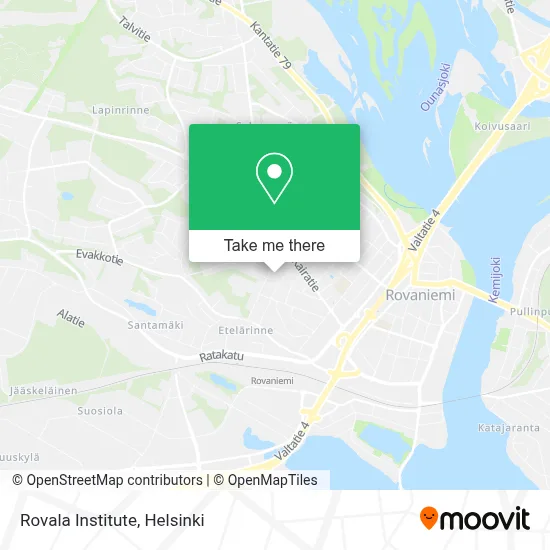 Rovala Institute map