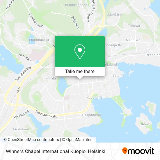 Winners Chapel International Kuopio map