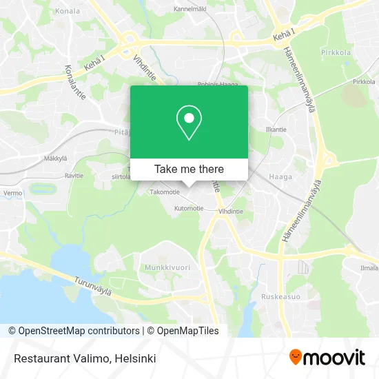 Restaurant Valimo map