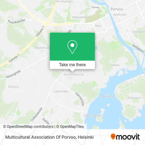 Multicultural Association Of Porvoo map