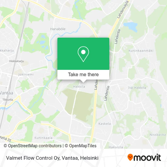 Valmet Flow Control Oy, Vantaa map