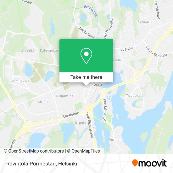 Ravintola Pormestari map