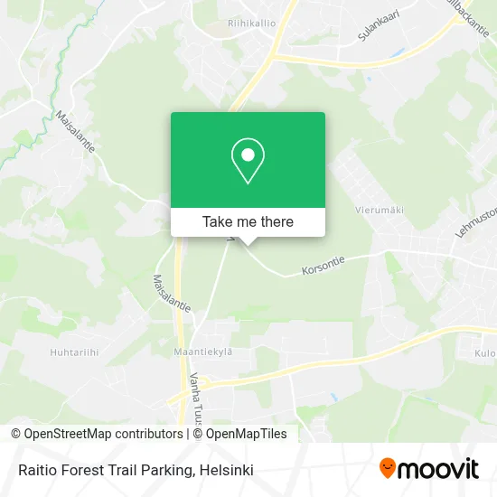 Raitio Forest Trail Parking map