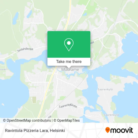 Ravintola Pizzeria Lara map