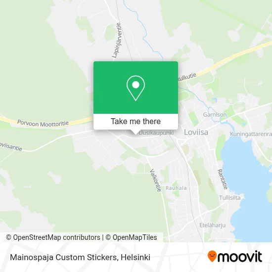 Mainospaja Custom Stickers map