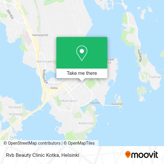 Rvb Beauty Clinic Kotka map