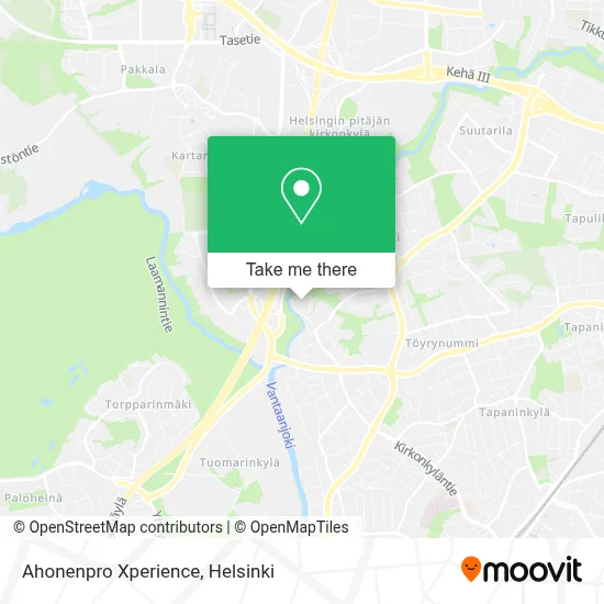Ahonenpro Xperience map