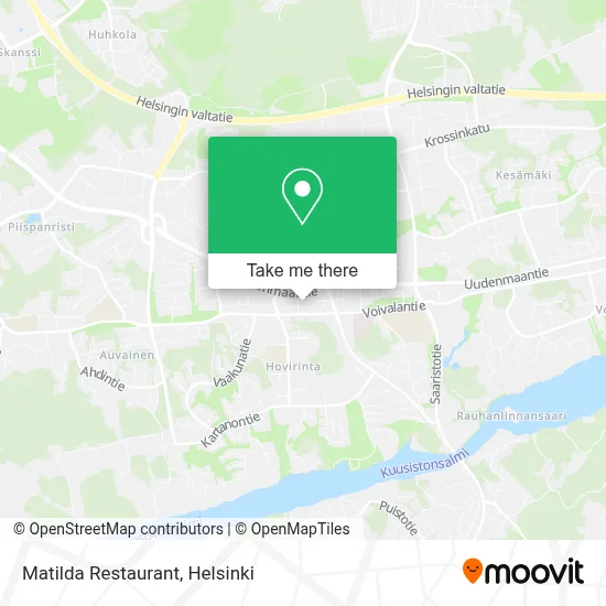 Matilda Restaurant map