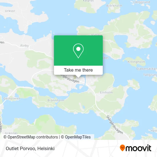 Outlet Porvoo map