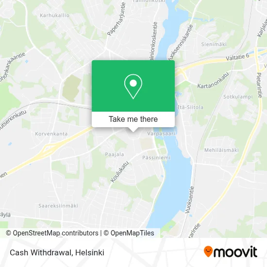 Cash Withdrawal map