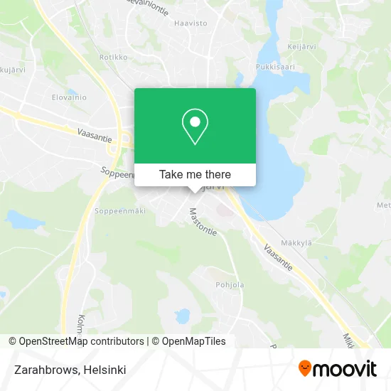 Zarahbrows map