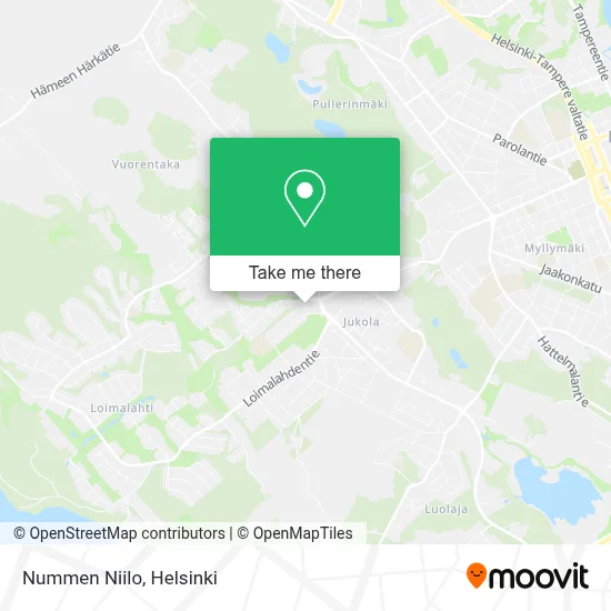 Nummen Niilo map