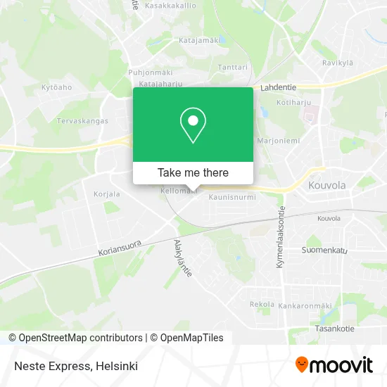Neste Express map