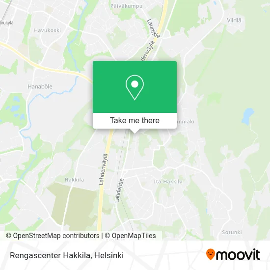 Rengascenter Hakkila map