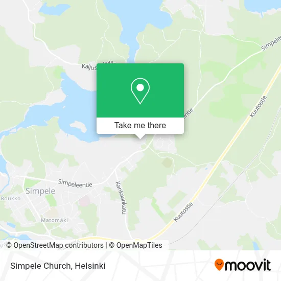 Simpele Church map