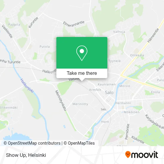 Show Up map