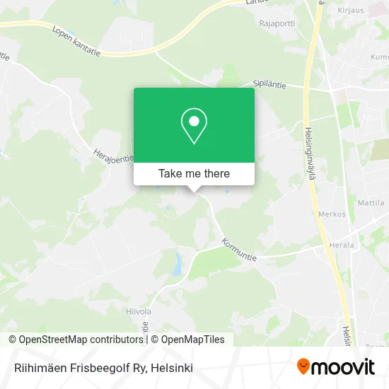 Riihimäen Frisbeegolf Ry map