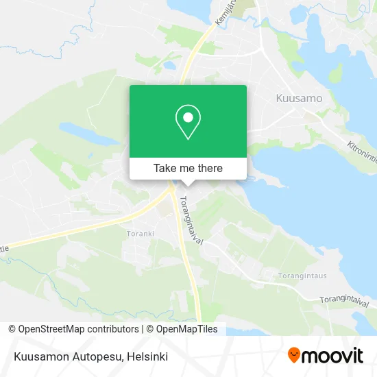 Kuusamon Autopesu map