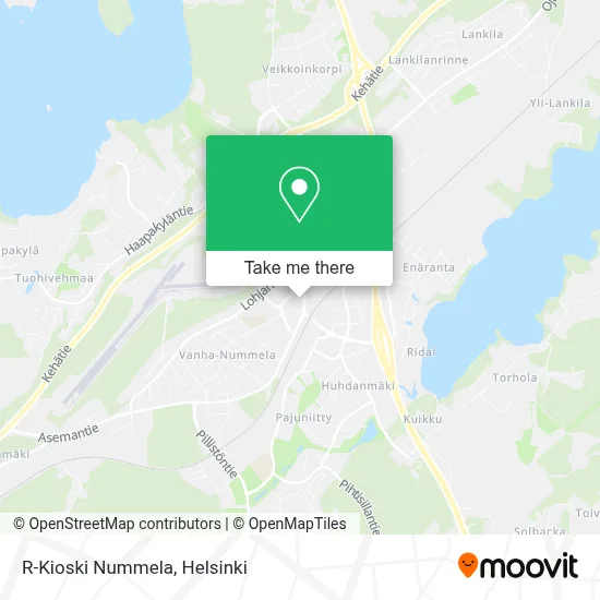 R-Kioski Nummela map