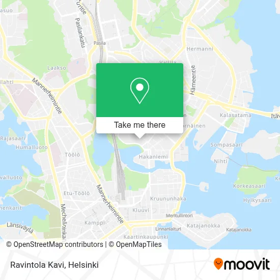 Ravintola Kavi map