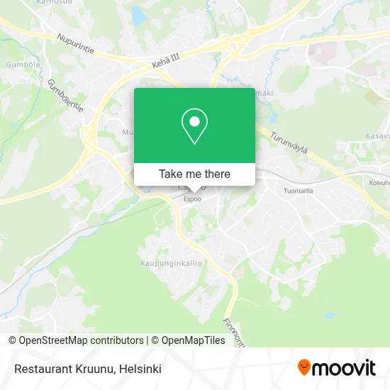 Restaurant Kruunu map
