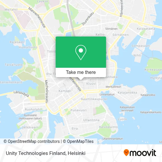Unity Technologies Finland map