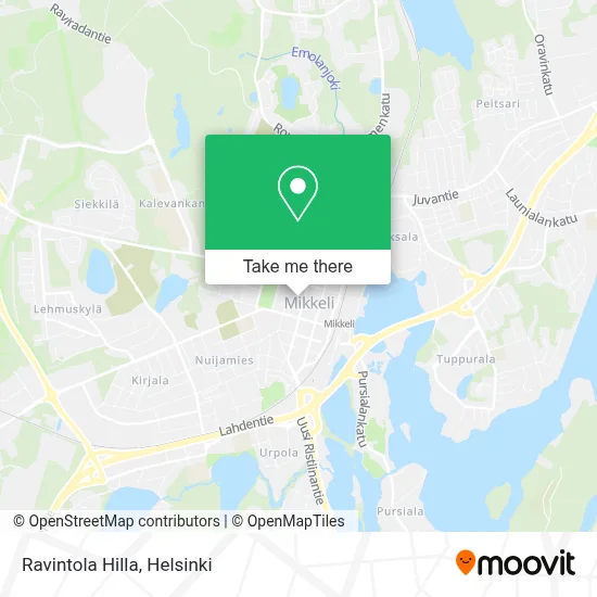 Ravintola Hilla map
