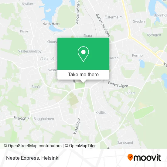 Neste Express map