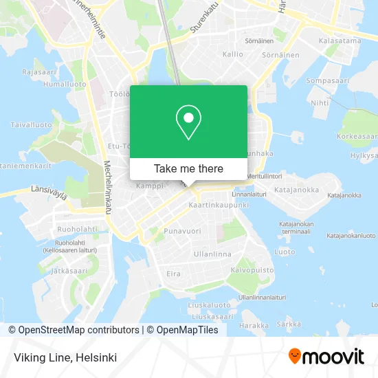 Viking Line map