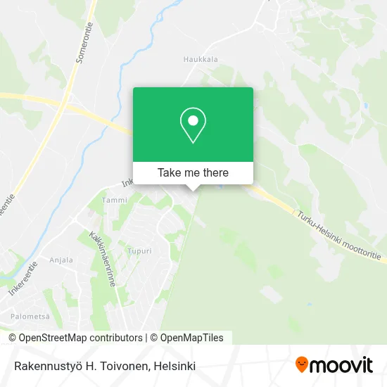 Rakennustyö H. Toivonen map