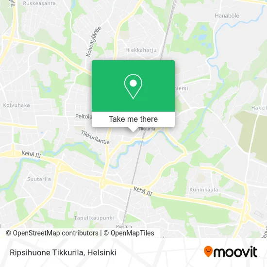 Ripsihuone Tikkurila map