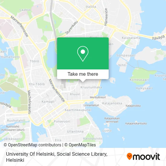 University Of Helsinki, Social Science Library map
