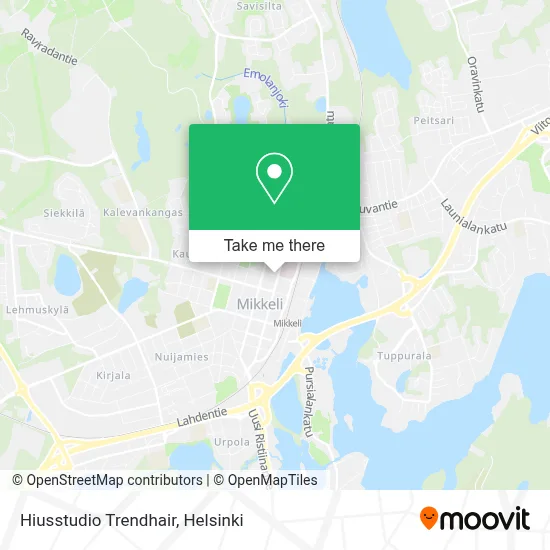 Hiusstudio Trendhair map