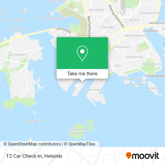 T2 Car Check-In map