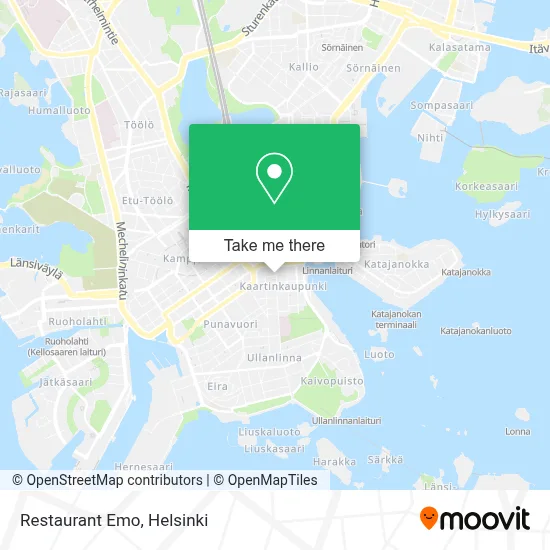 Restaurant Emo map