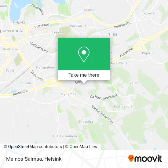 Mainos-Saimaa map