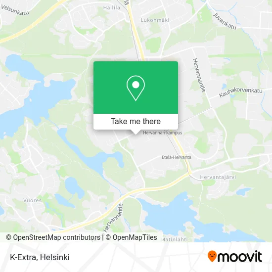 K-Extra map