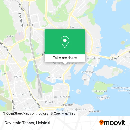 Ravintola Tanner map