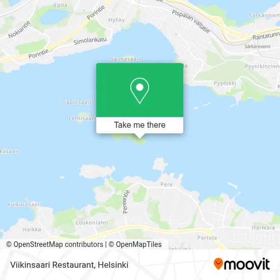 Viikinsaari Restaurant map