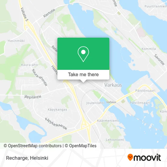 Recharge map