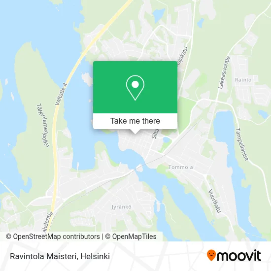 Ravintola Maisteri map