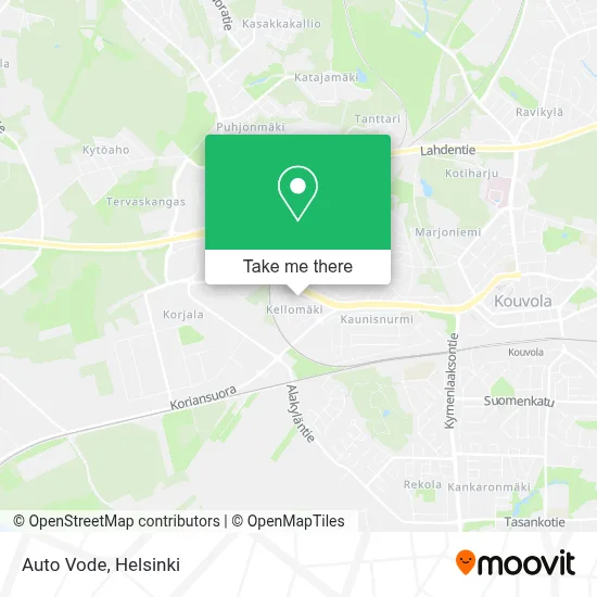 Auto Vode map
