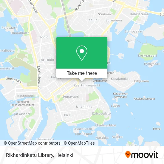 Rikhardinkatu Library map