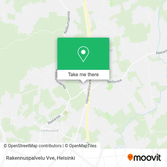 Rakennuspalvelu Vve map