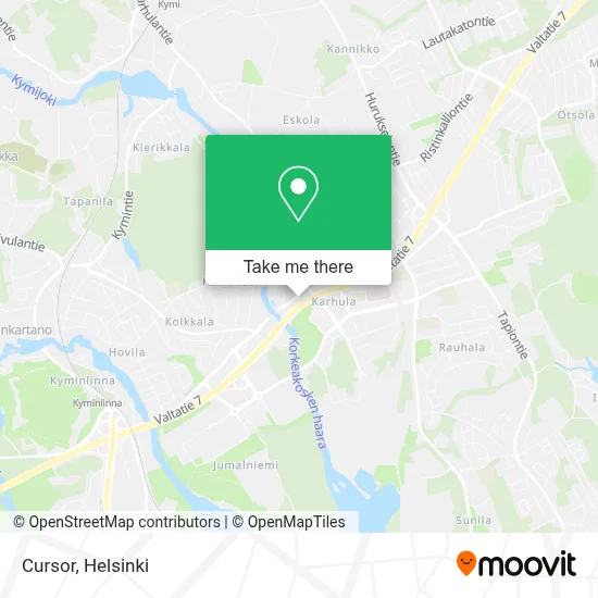 Cursor map