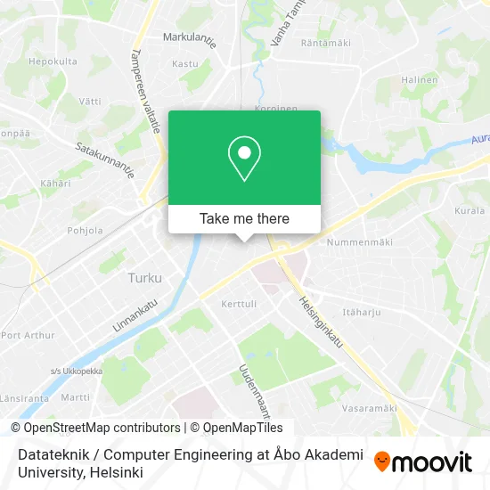 Datateknik / Computer Engineering at Åbo Akademi University map